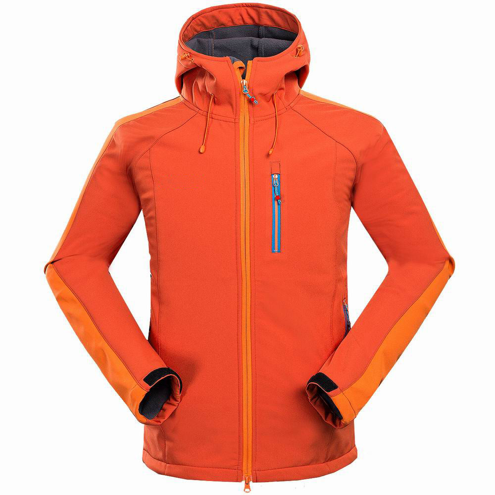 Men outdoor soft shell jacket