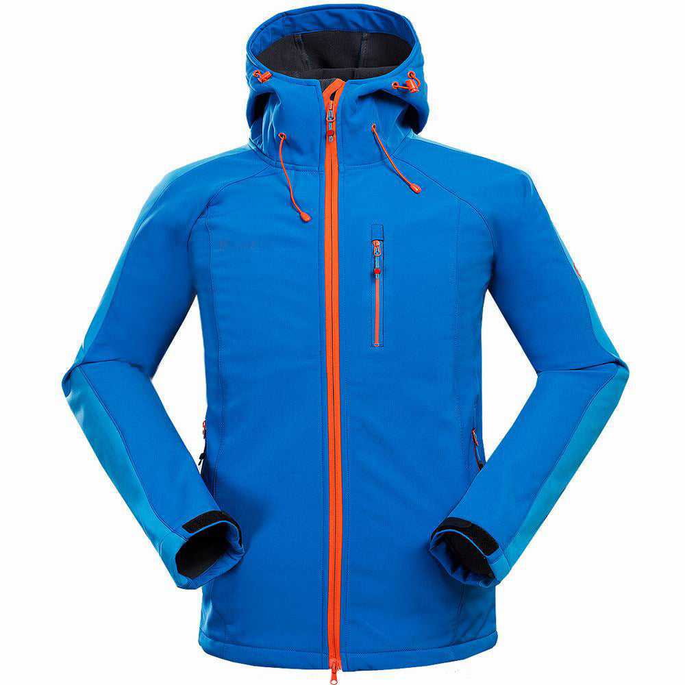 Men outdoor soft shell jacket