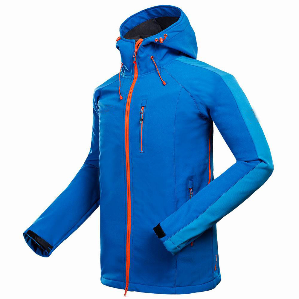Men outdoor soft shell jacket