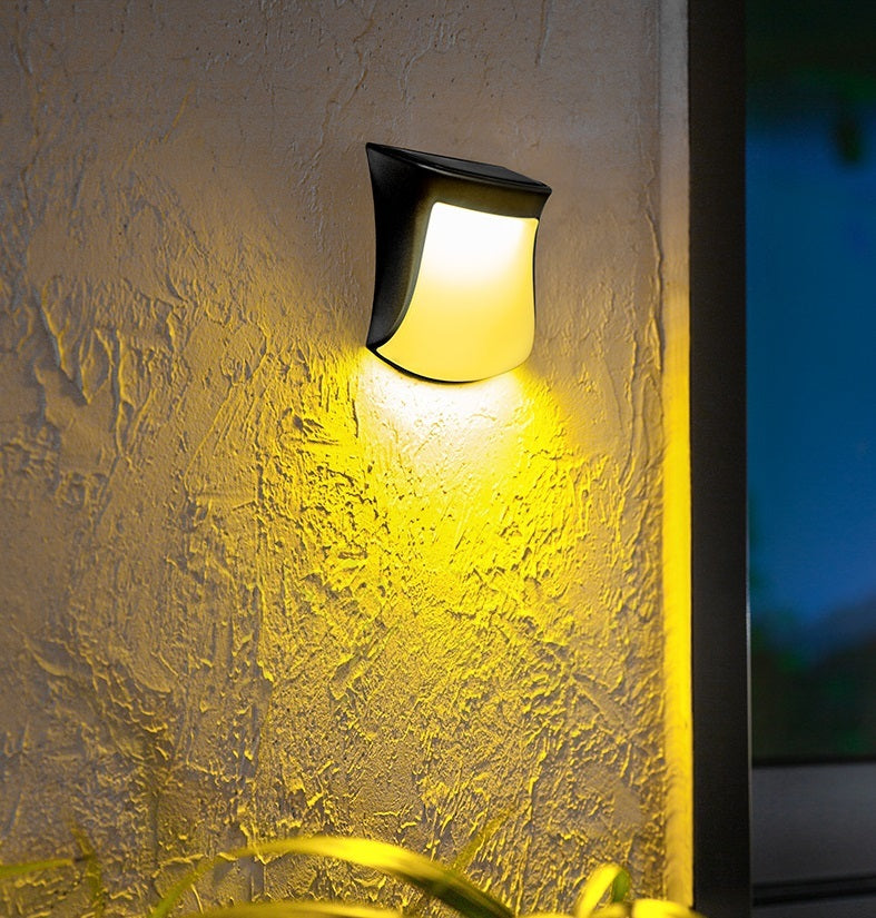4pcs Solar Lamp Fence Wall Lamp