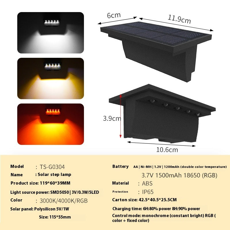 Solar Step Light Outdoor Waterproof