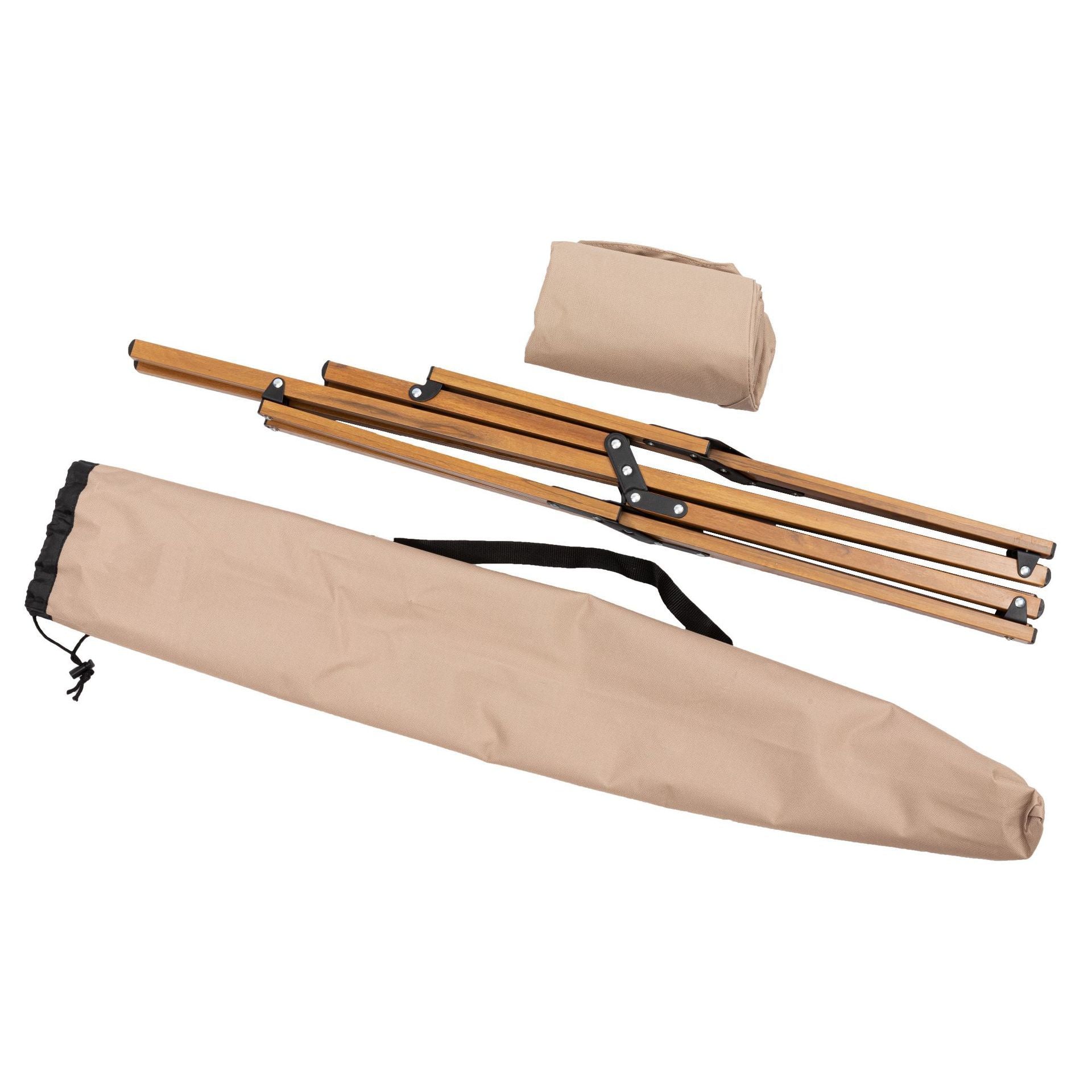 Folding Wooden Grain Aluminum Pipe