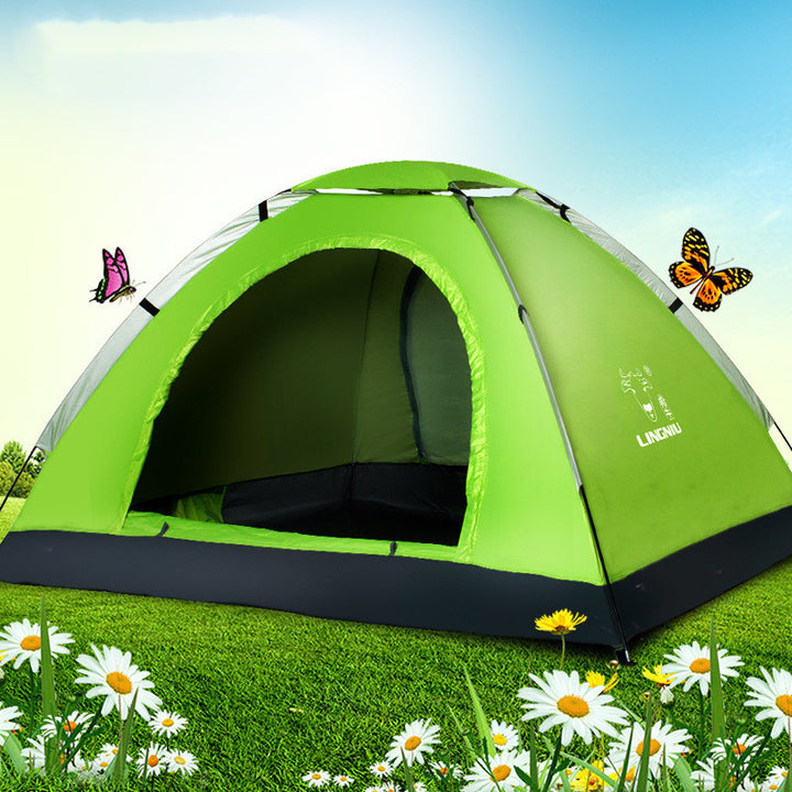 Single-layer tent camping beach