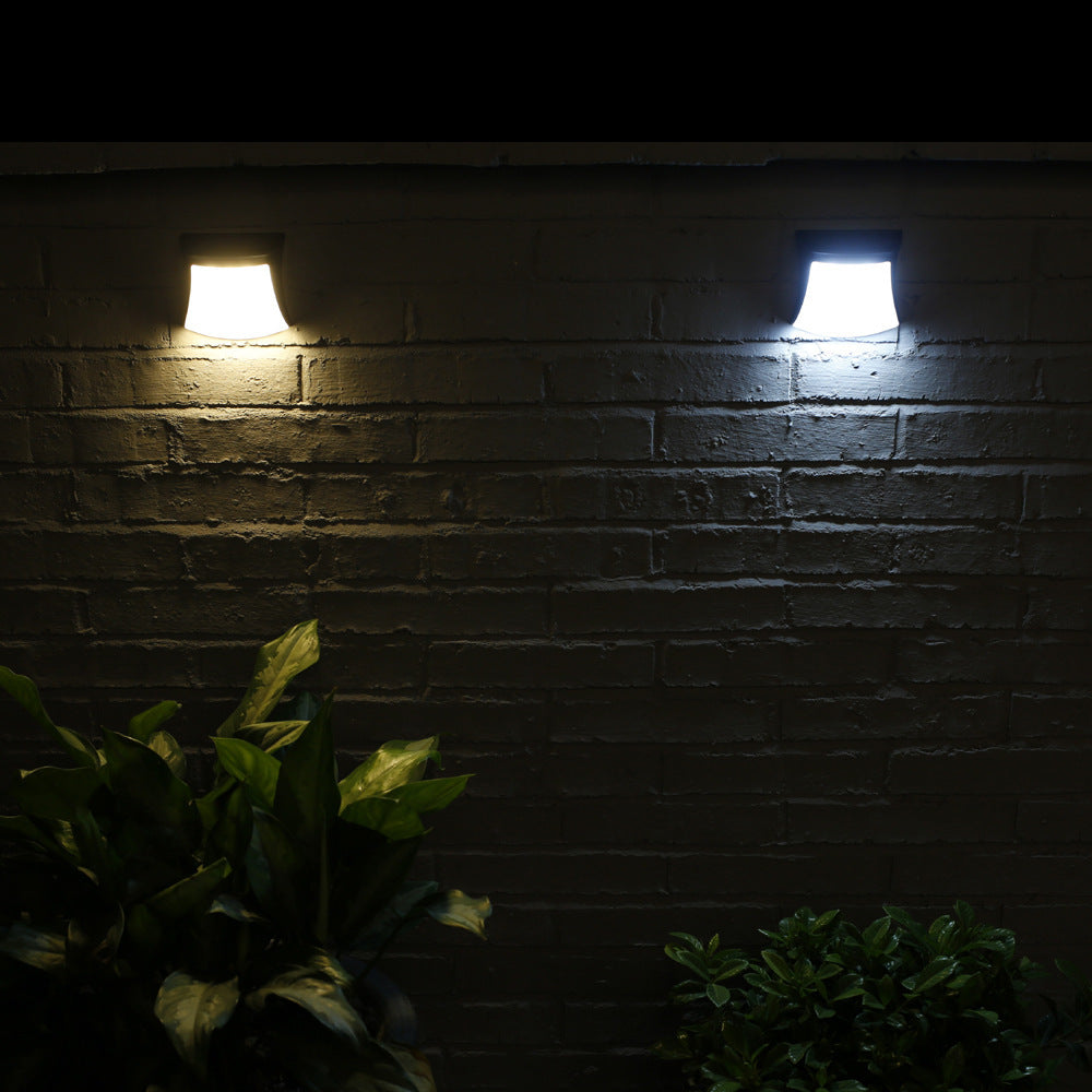 4pcs Solar Lamp Fence Wall Lamp
