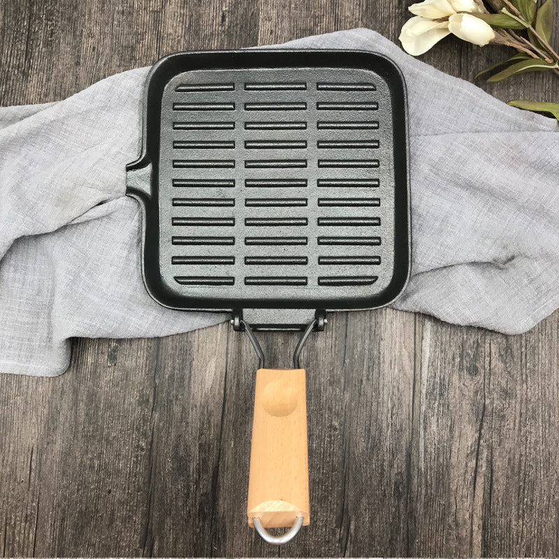 Iron Steak Skillet Folding Pan