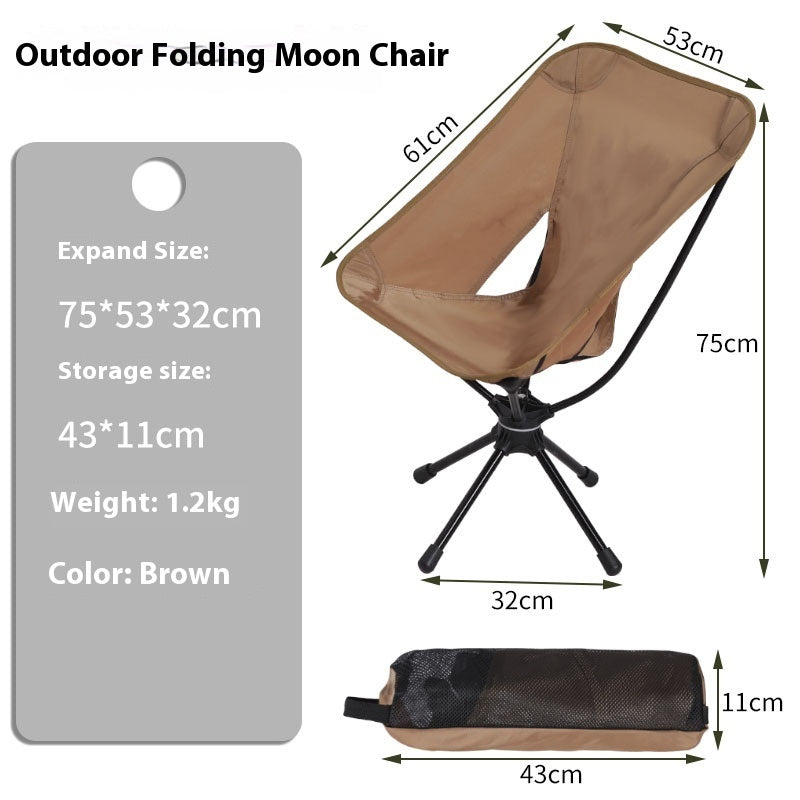 Rotating Folding Chair Aluminum Alloy