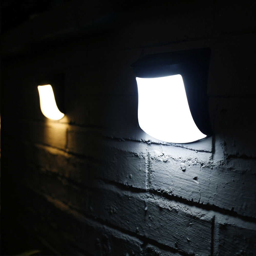 4pcs Solar Lamp Fence Wall Lamp